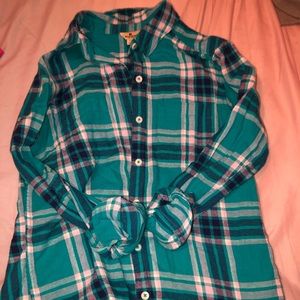 Plaid button up shirt